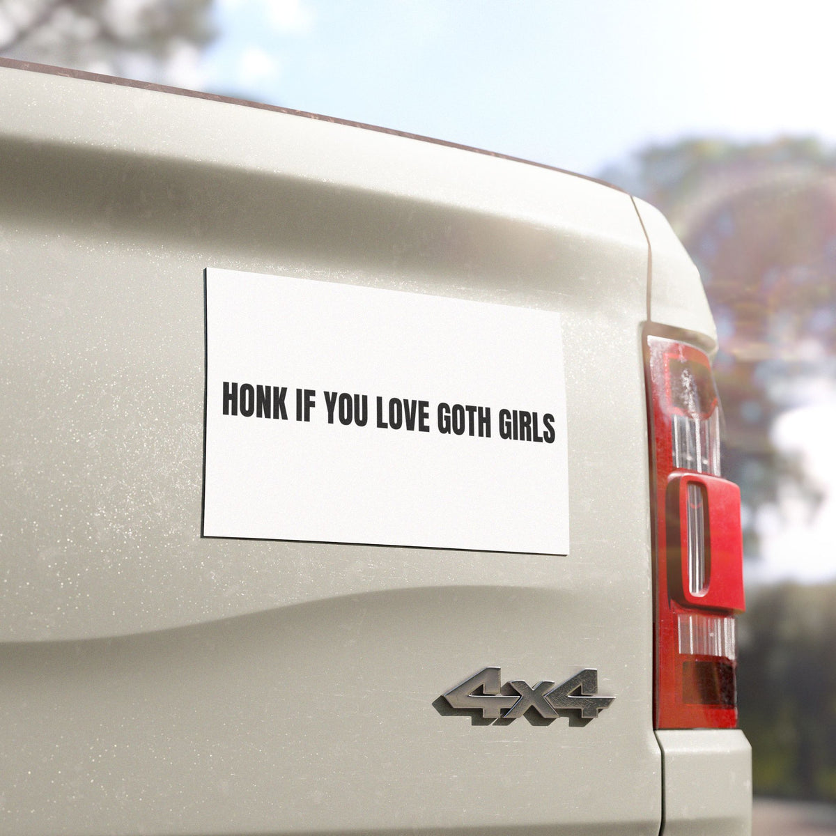 Honk If You Love Goth Girls Car Magnet
